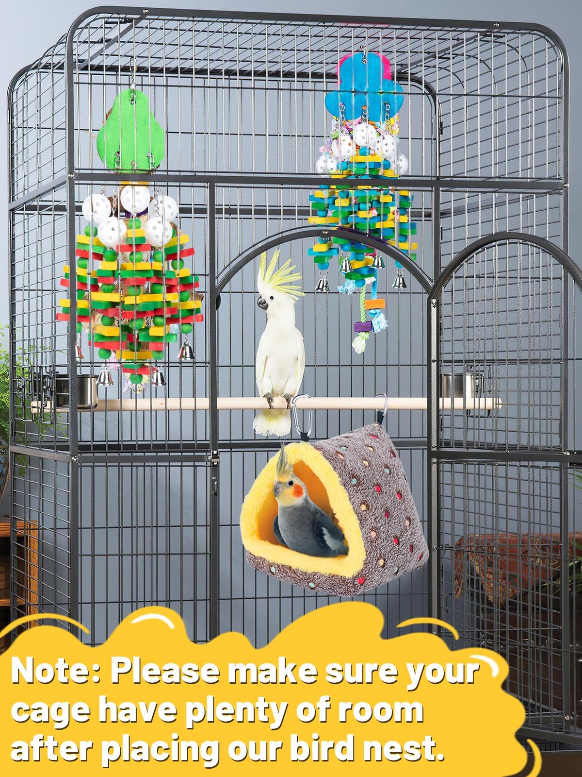 Medium Winter Warm Bird Nest for Cage - Comfortable Bed with