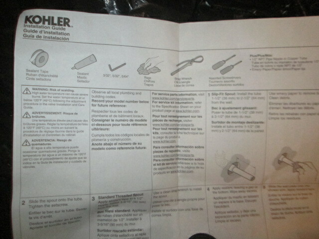Kohler P15611-7-CP Coralais Shower Mixer trim Kit.