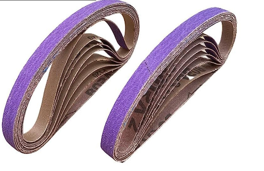 1/2"x 18" 20PCS File Sanding Belt-240 Grit for Woodworking, Metal/Wood Polishing