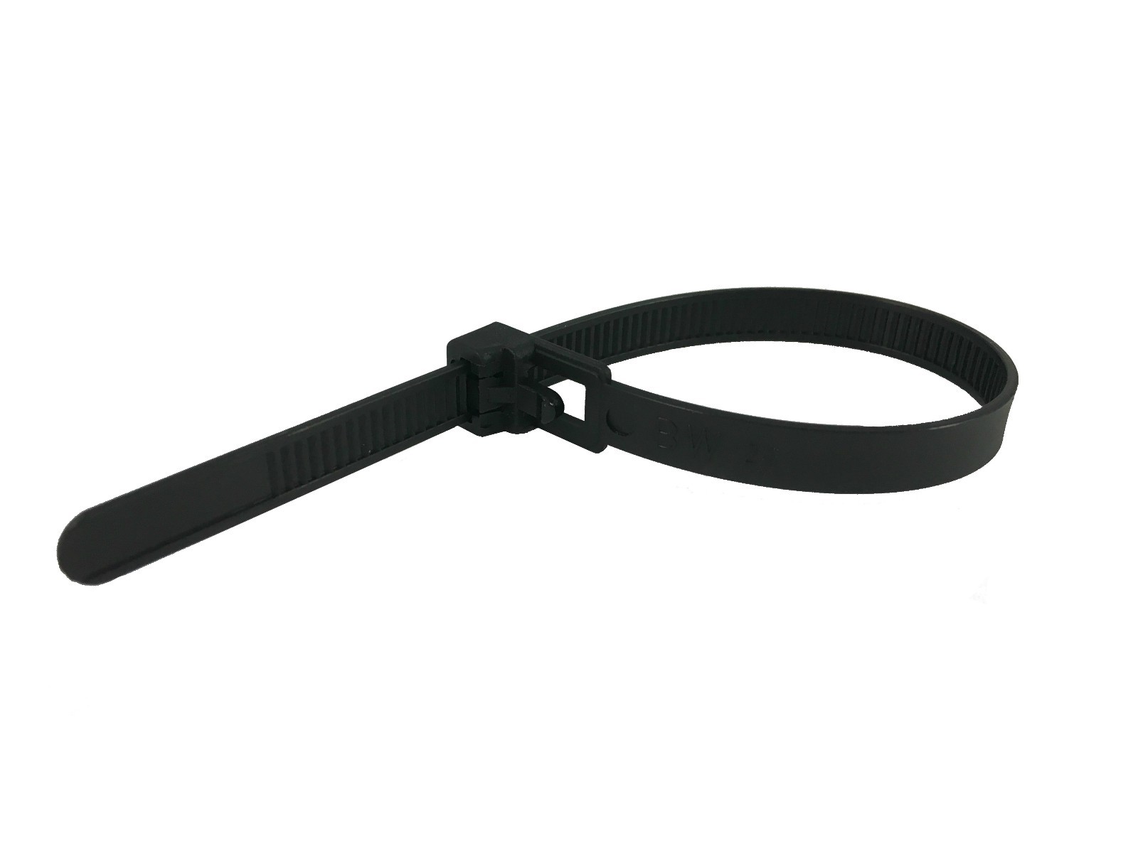 Cable Ties 8" Zip Reusable Push Release 45 lb Nylon Black Wire Wrap Heavy Duty