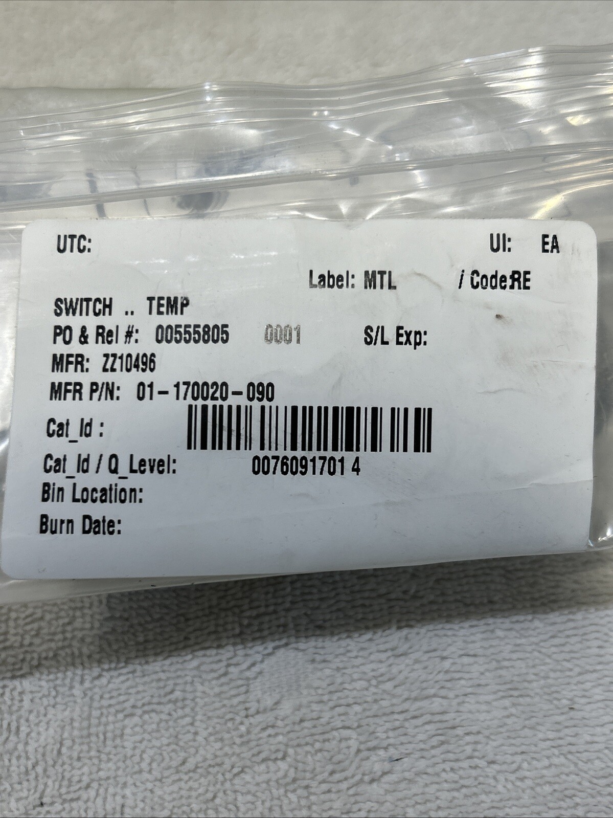 Fenwal Thermoswitch01-170020-090