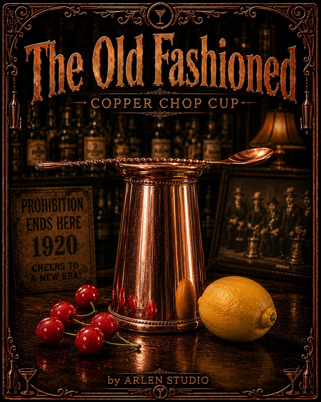 ARLEN STUDIO DIRECT. The OLD FASHION Copper Chop Cup. Limited Edition.
