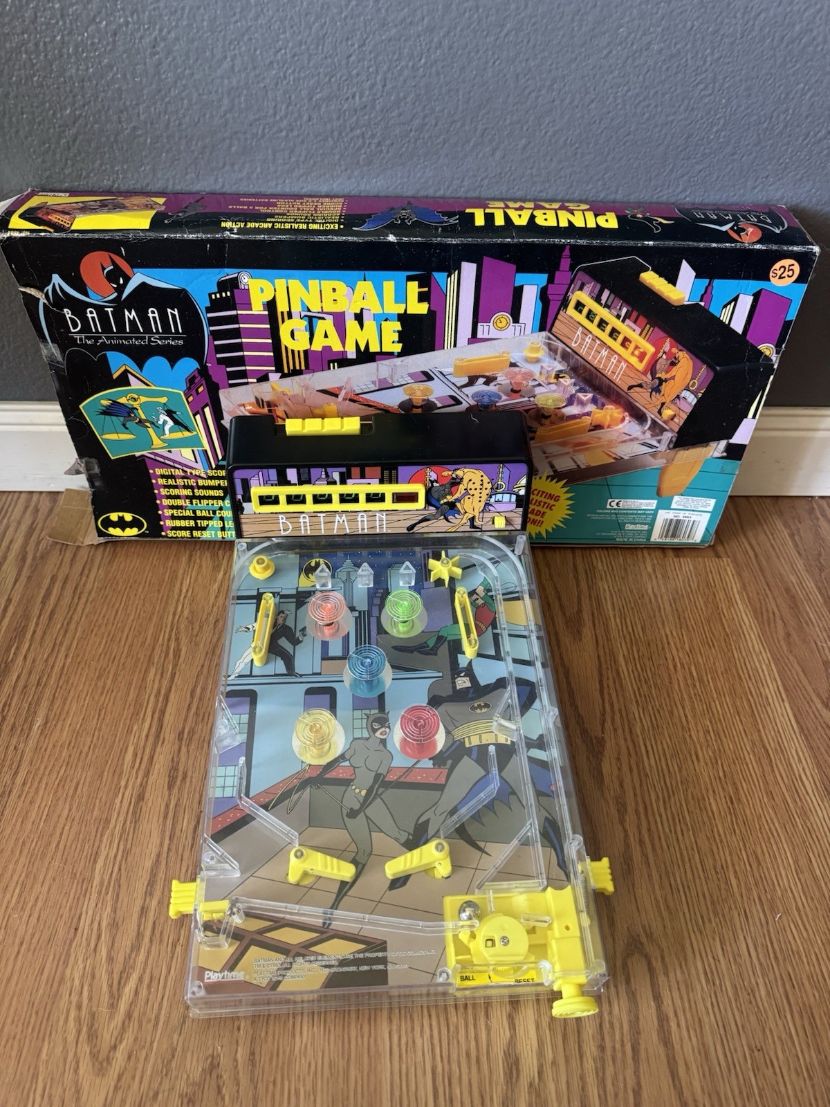 BATMAN THE ANIMATED SERIES PINBALL MACHINE Vintage With Box