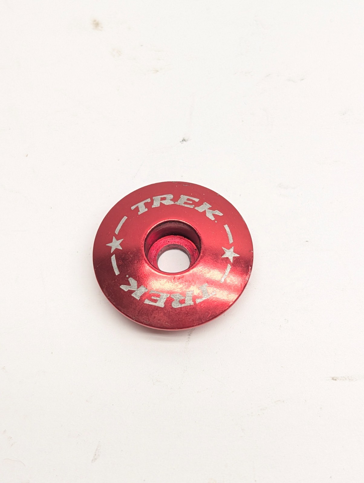 Trek Bicycle Headset Top Cap 1 1/8" Red Stem Cap Bike