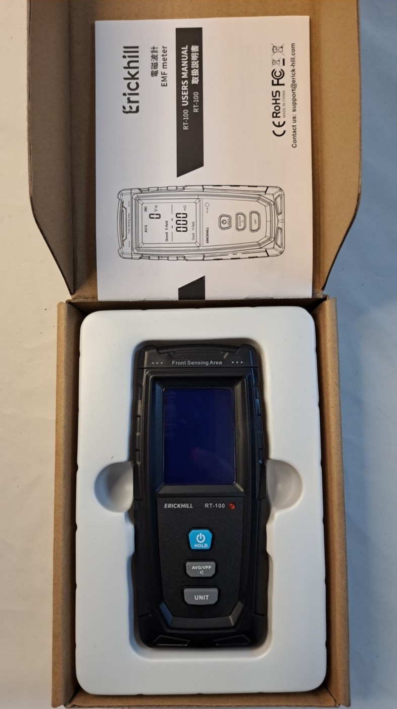 Erickhill EMF Tester RT-100 Electromagnetic Radiation Tester New