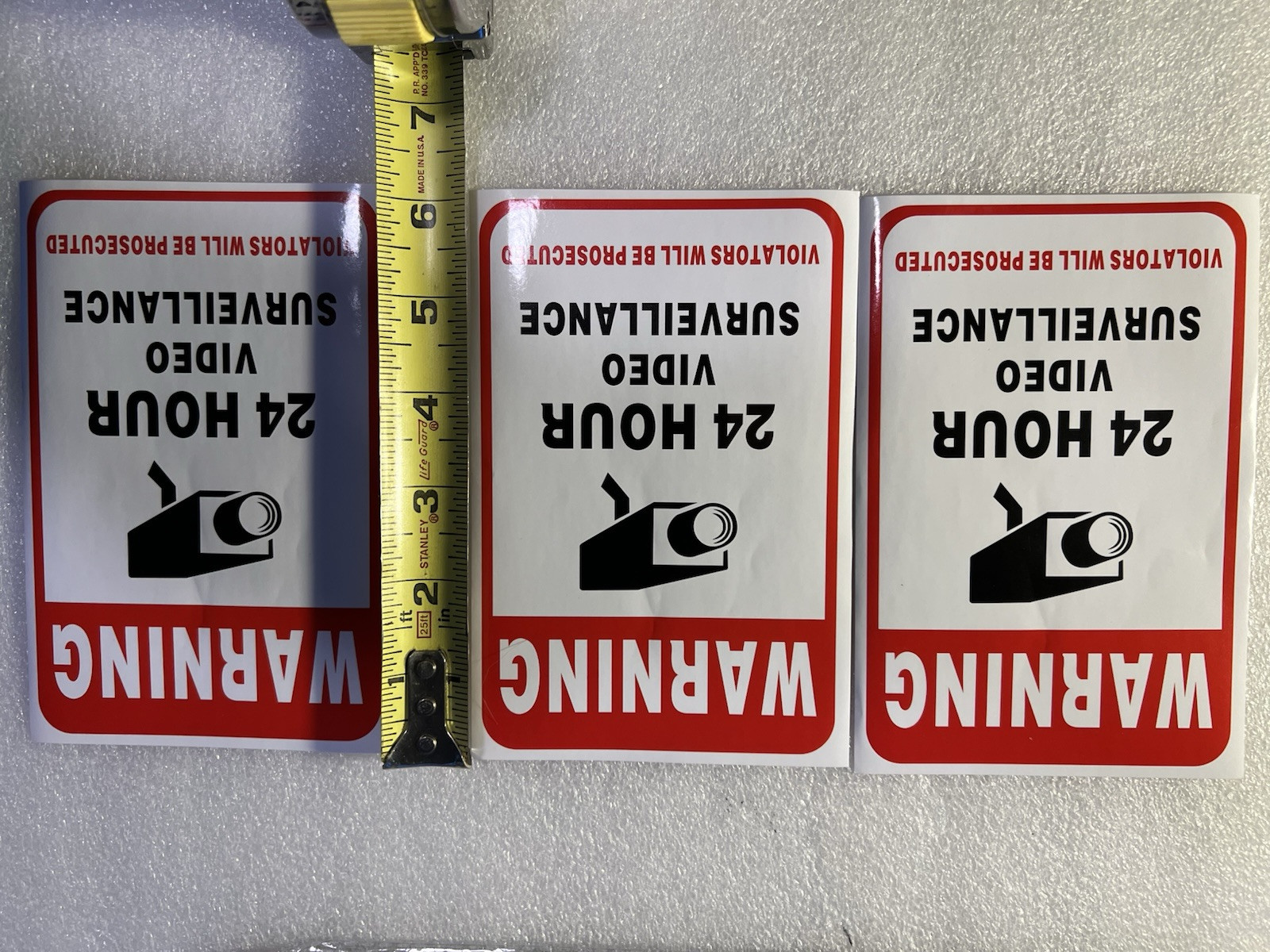 Surveillance Sign & Decals