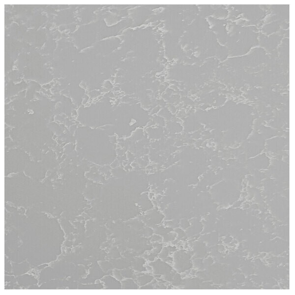 30'' Square All-Weather Quartz Restaurant Table Top in Nebula Gray Marble Finish