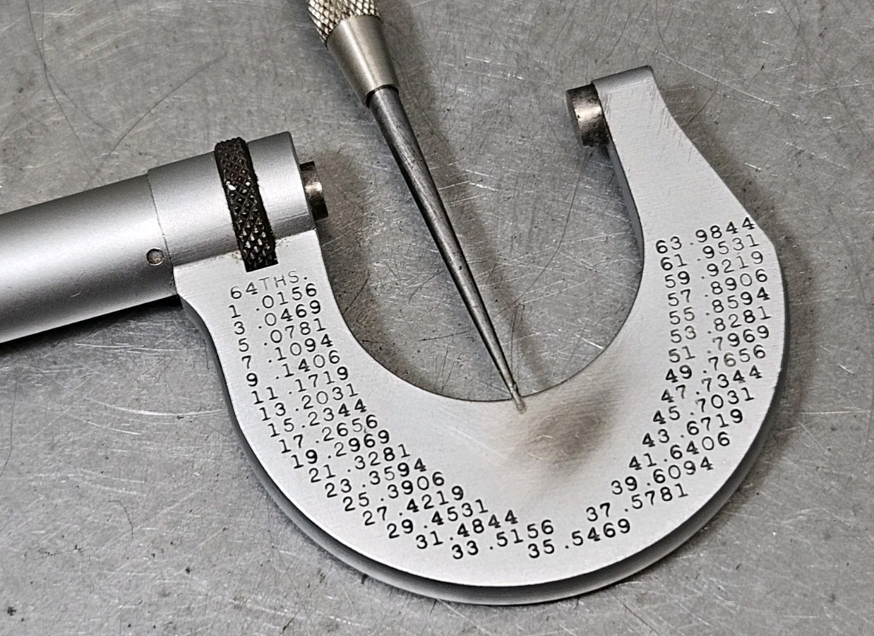 Starrett No. 657AA magnetic base + 1" dial indicator - micrometer - caliper