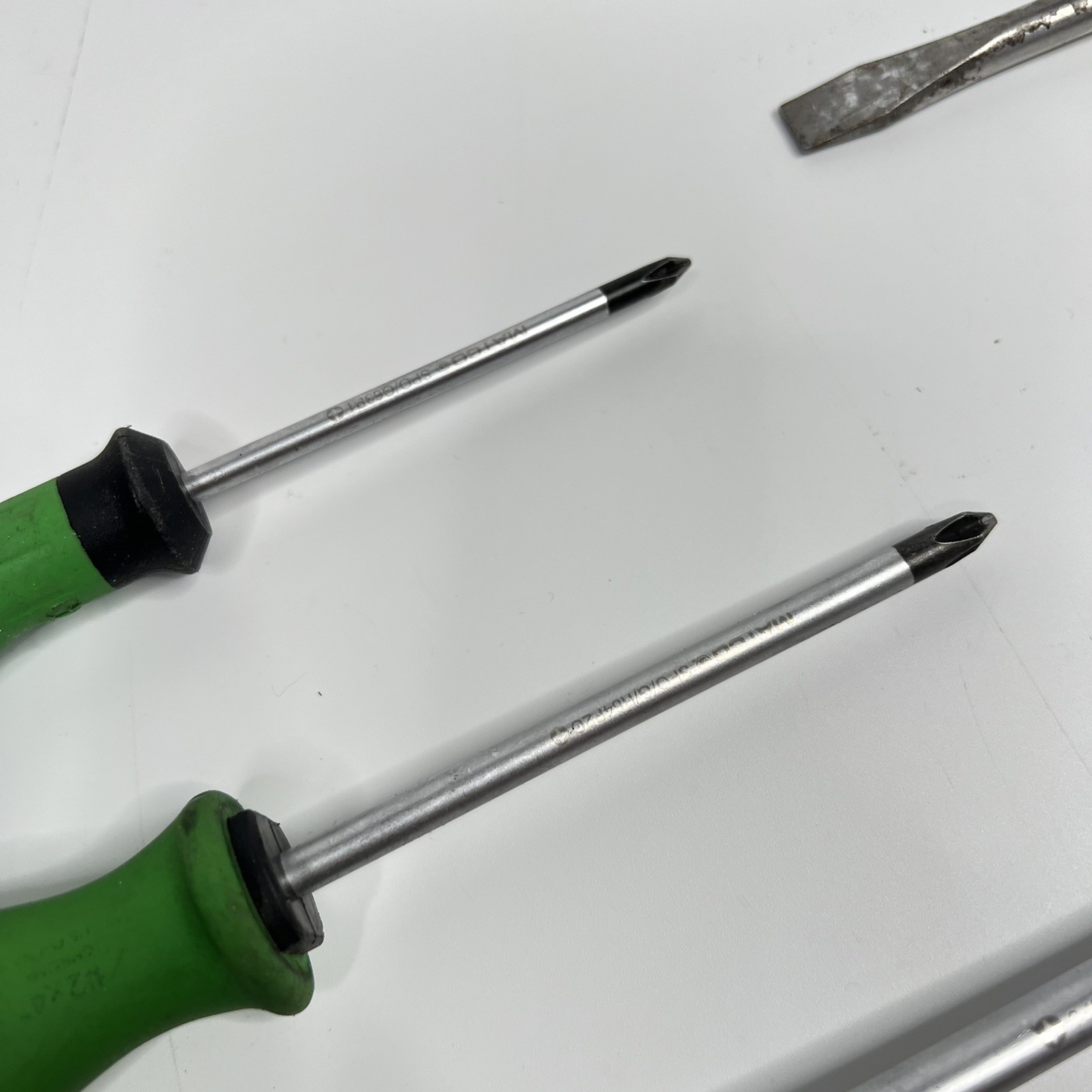 Matco Tools 8 Piece Green Handle Combination Tip Screwdriver Set Witte Germany