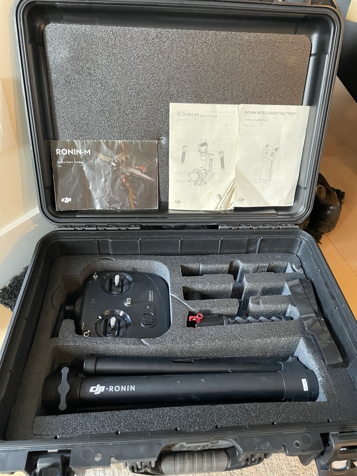 DJI Ronin M 3-Axis Handheld Gimbal Stabilizer Kit & Hard Case ~REPLACE BATTERIES