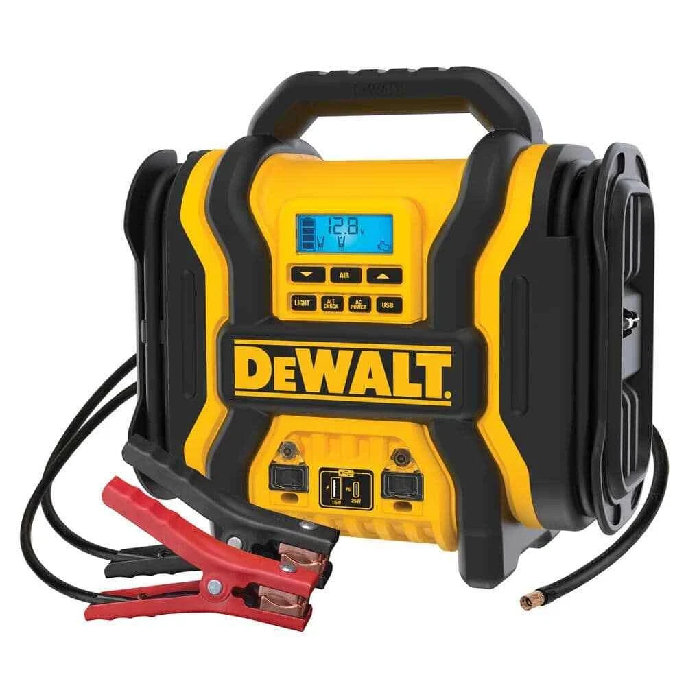 DEWALT Portable Power 2000 Peak Amp Jump Starter w/Digital Compressor NEW SEALED