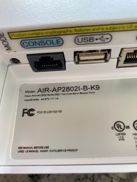 Cisco AIR-AP2802I-B-K9 1.30 Gbit/s Wireless Access Point