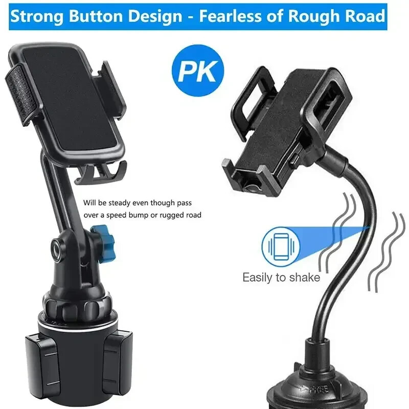 Universal 360° Adjustable Car Mount Cup Stand Cradle Holder For Cell Phone