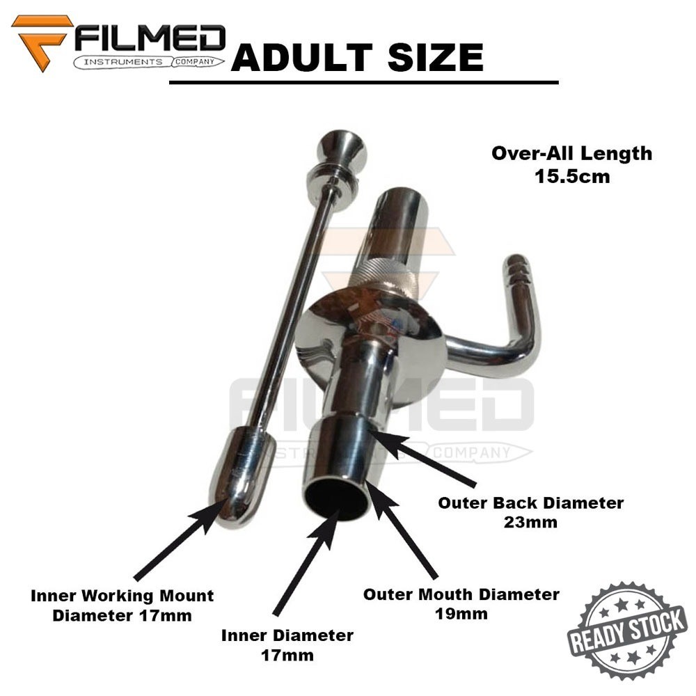 Colon Hydrotherapy Speculum Non Magnet stainless steel autoclavable, Adult Size