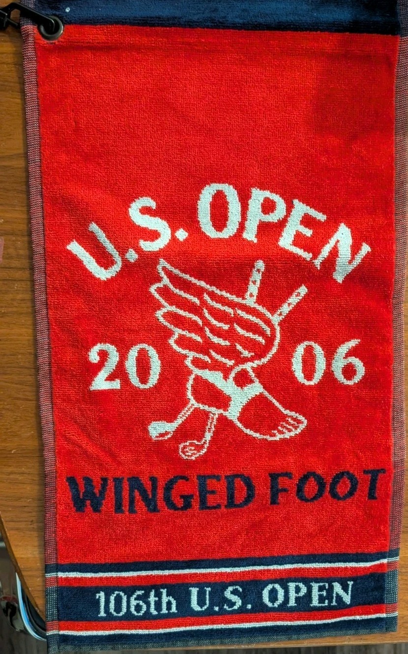 2006 U.S Open Winged Foot Members Golf Towel Double Sided Two Tone 106th US Open