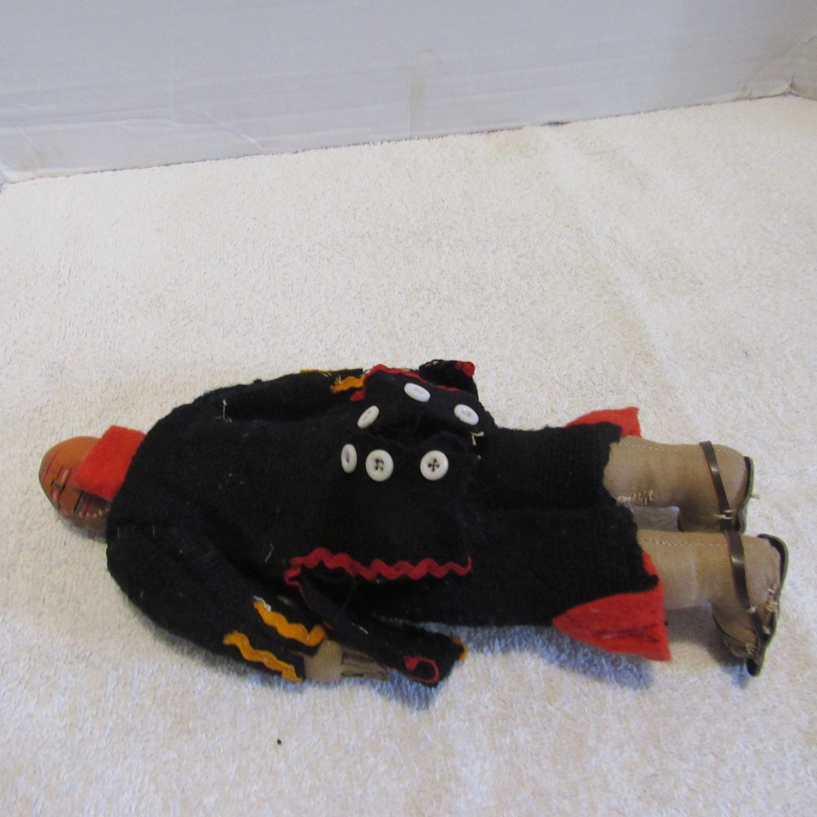 Vintage Folk Art Peruvian Man Doll Hand Made