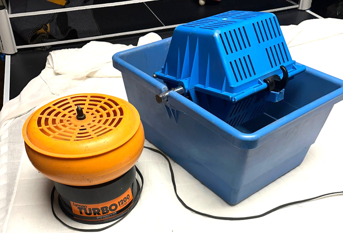 Works Lyman Turbo 1200 Pro Brass  Shell Tumbler PLUS hand tumbler basket