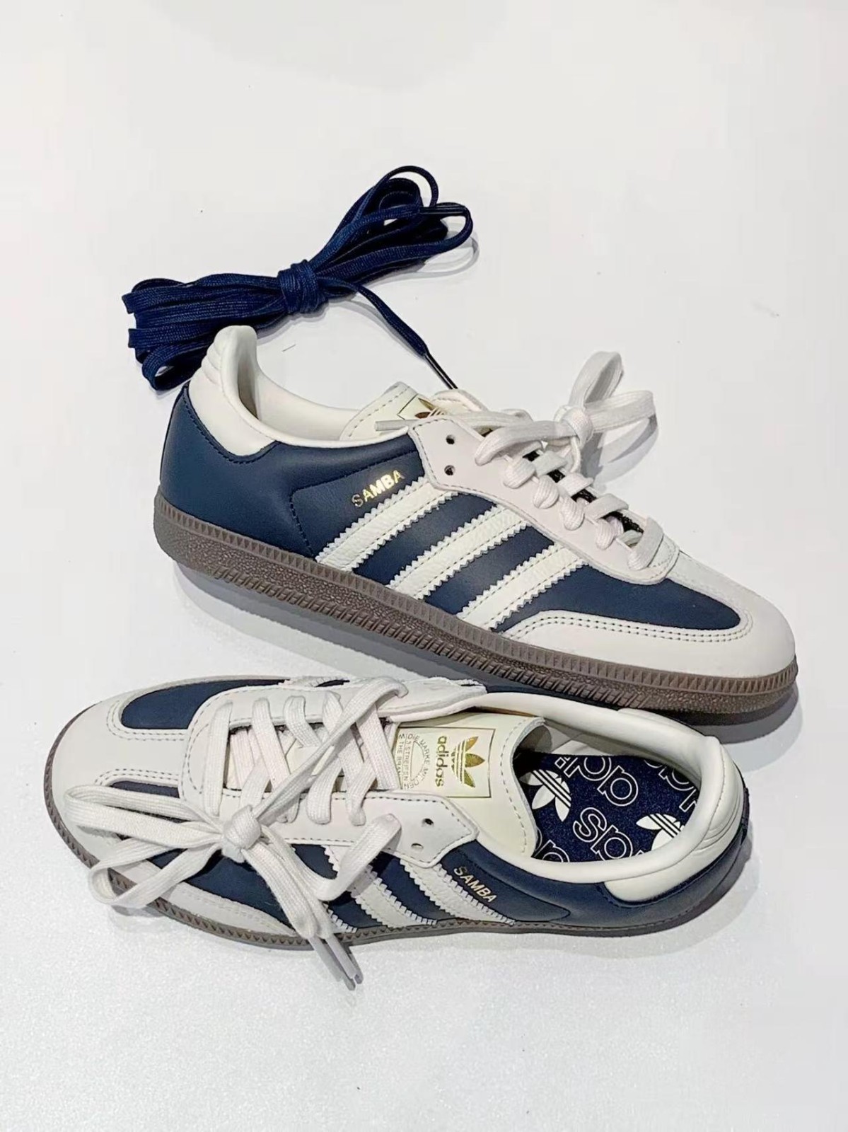 Adida s Originals Samba Og Night Indigo Crew White Women's - IG1968