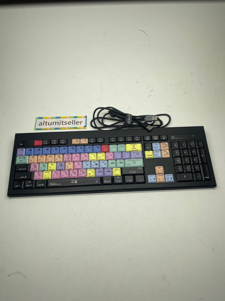 LogicKeyboard ASTRA Mac Wired Backlit for Adobe Premiere Pro backlit Fast Ship