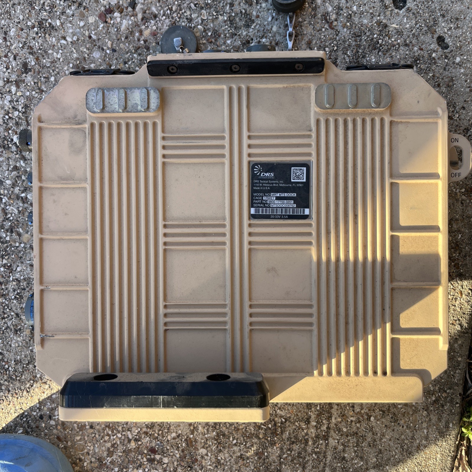 Nice or NOS DRS Tactical MTS Dock for Blue Force Tracker BFT in HMMWV