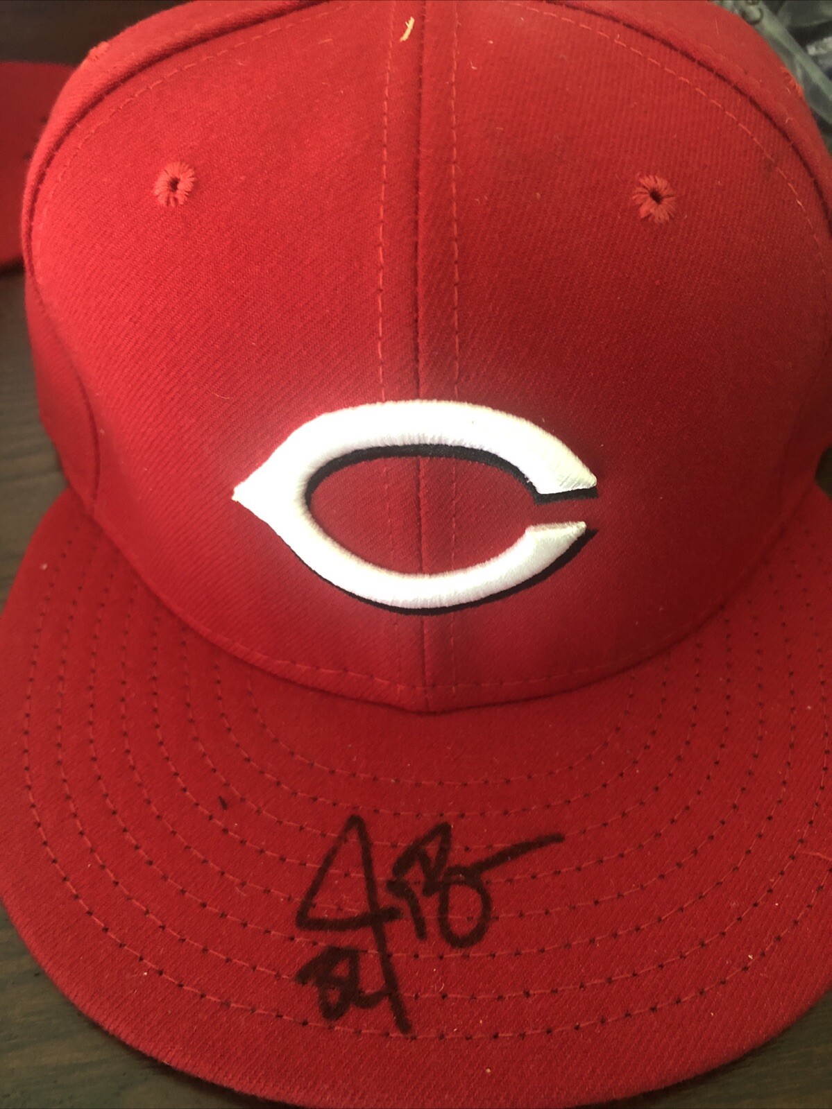 MLB Cincinnati Reds Jay Bruce #32 Signed Authentic Baseball Hat