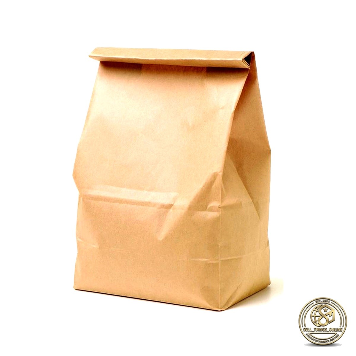 Brown Kraft Paper Bags 8lb 500ct Grocery Deli Bakery Bags Bulk