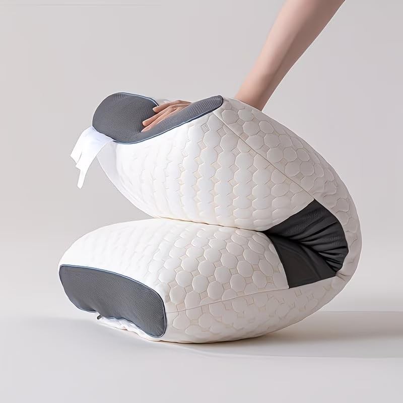 1 Pcs Ergonomic Soft Adjustable Neck Pillow Help Sleeping 100% UPGRADE
