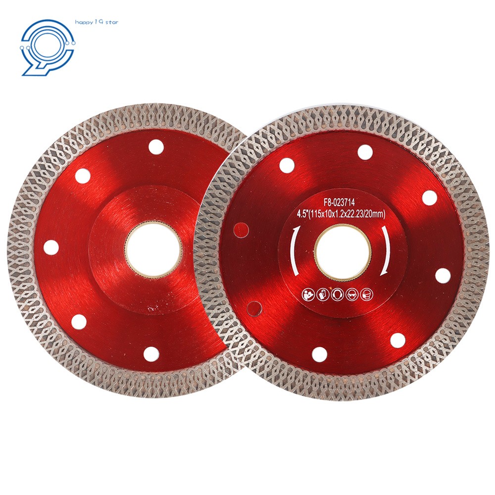 4.5 Inch Super Thin Diamond Porcelain Saw Blade Ceramic Cutting Disc 2 Pack
