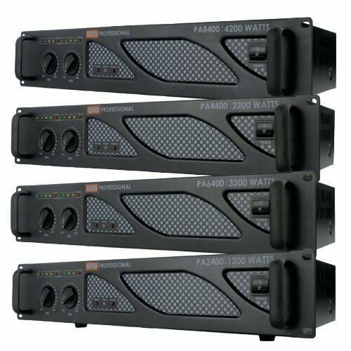 EMB Pro PA2400 1200W 2 Channel Power DJ Amplifier 2U Rack Mount Amp Stereo