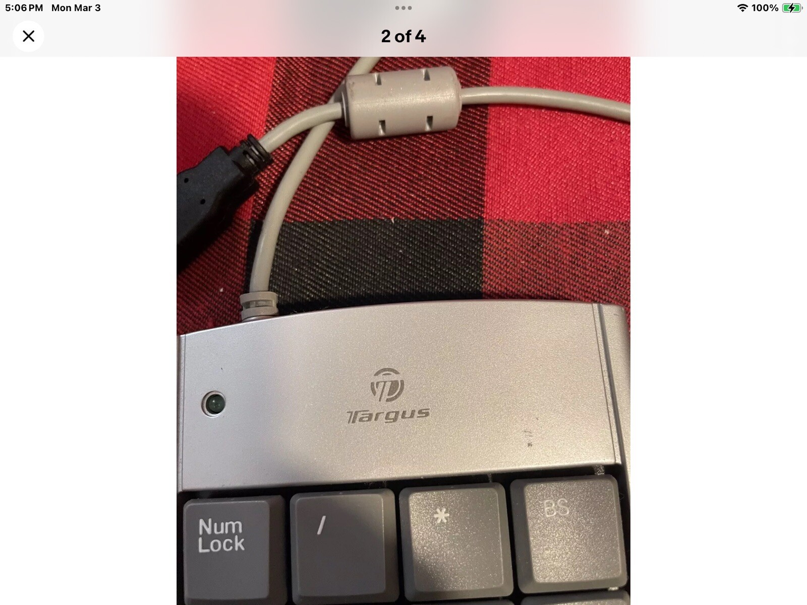 Numatic Keypad USB corded￼