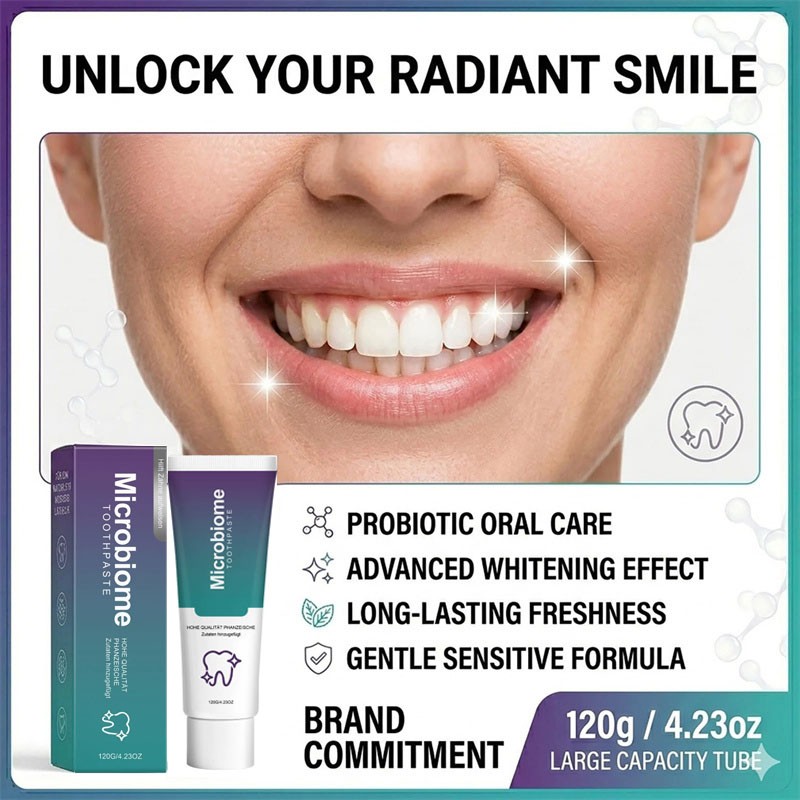 Microbiome Mint Flavor Gum Toothpaste Cleaning Toothpaste Sensitive Teeth US