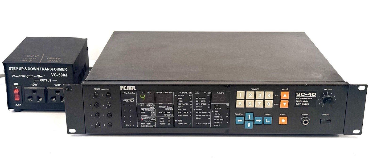 Rare 80’s Pearl SC-40 Programmable percussion Synthesizer Rack Unit ! READ!