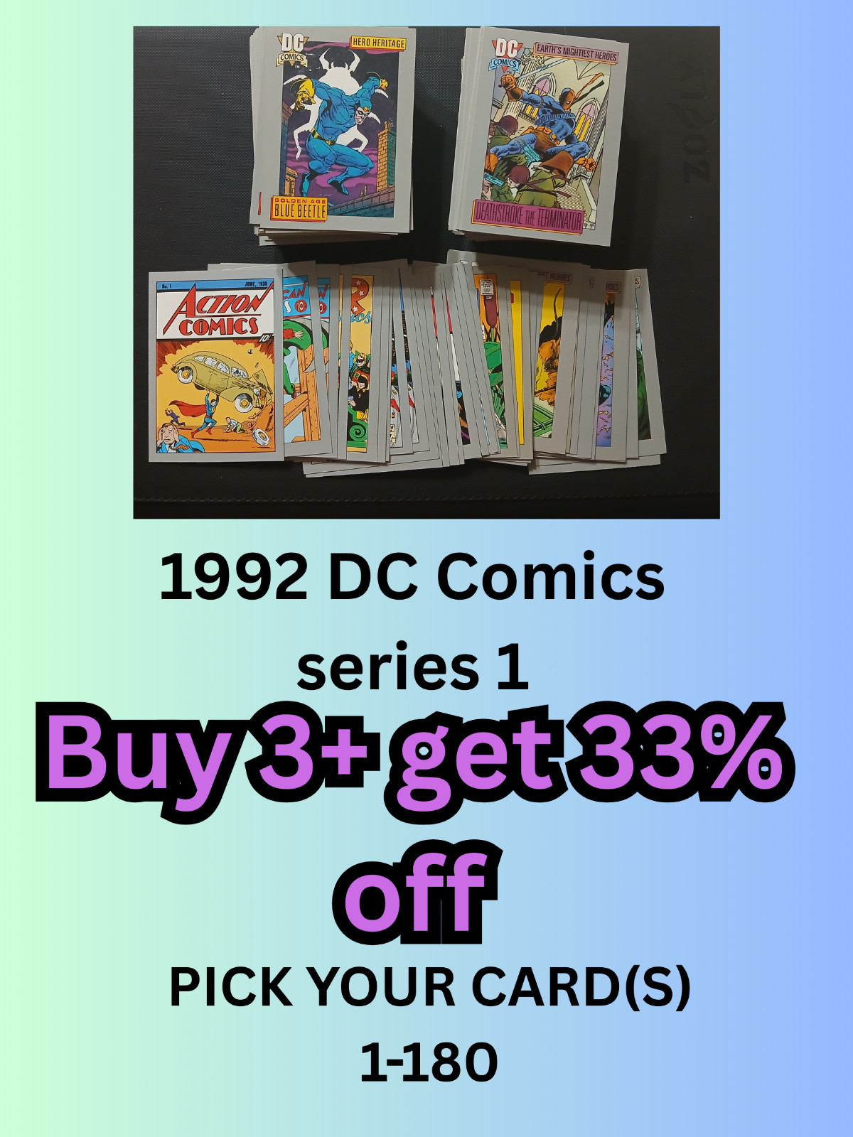1992 series one DC COMICS - pick your card(s)