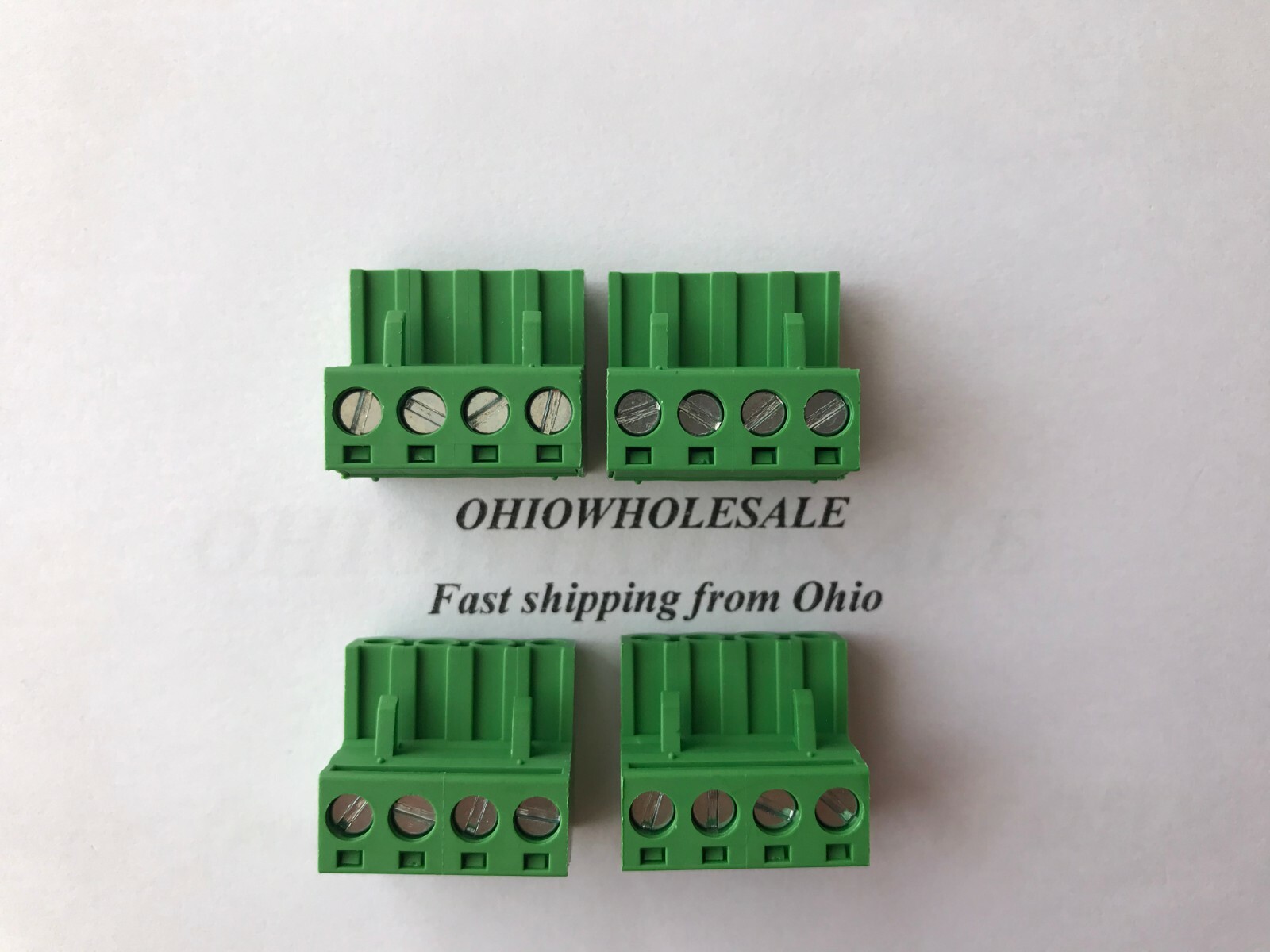 AudioControl D6 1200 Output Plug 4 Pin 5.08mm Speaker Connector Lot of 4