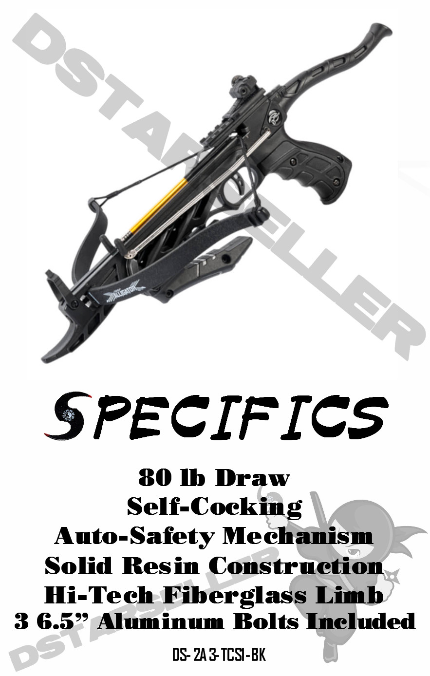 Hunting Pistol Crossbow Metal or Fiberglass CHOOSE YOUR STYLE! *Bolts Included*