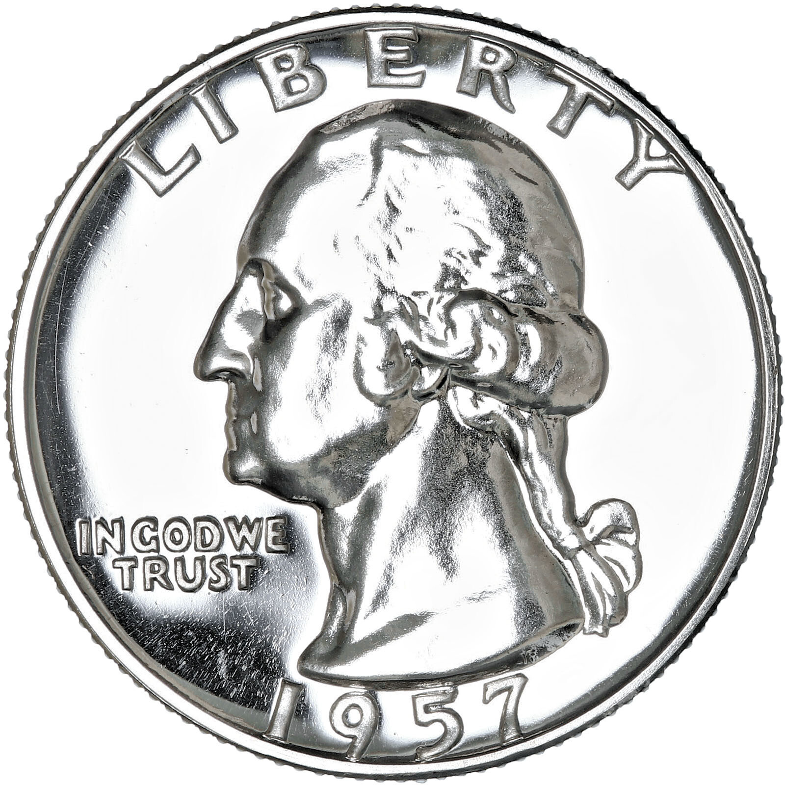1957 (P) Washington Quarter Gem Proof 90% Silver