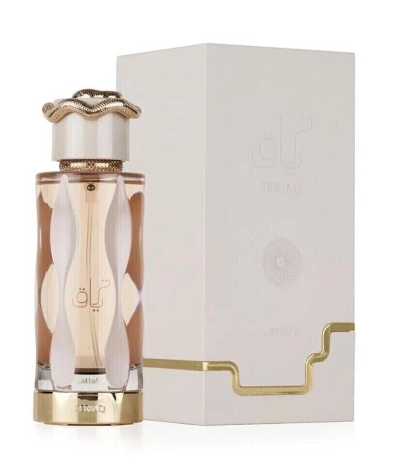 Teriaq By Lattafa 3.4/3.3 Eau De Parfum Spray For Unisex New In Box
