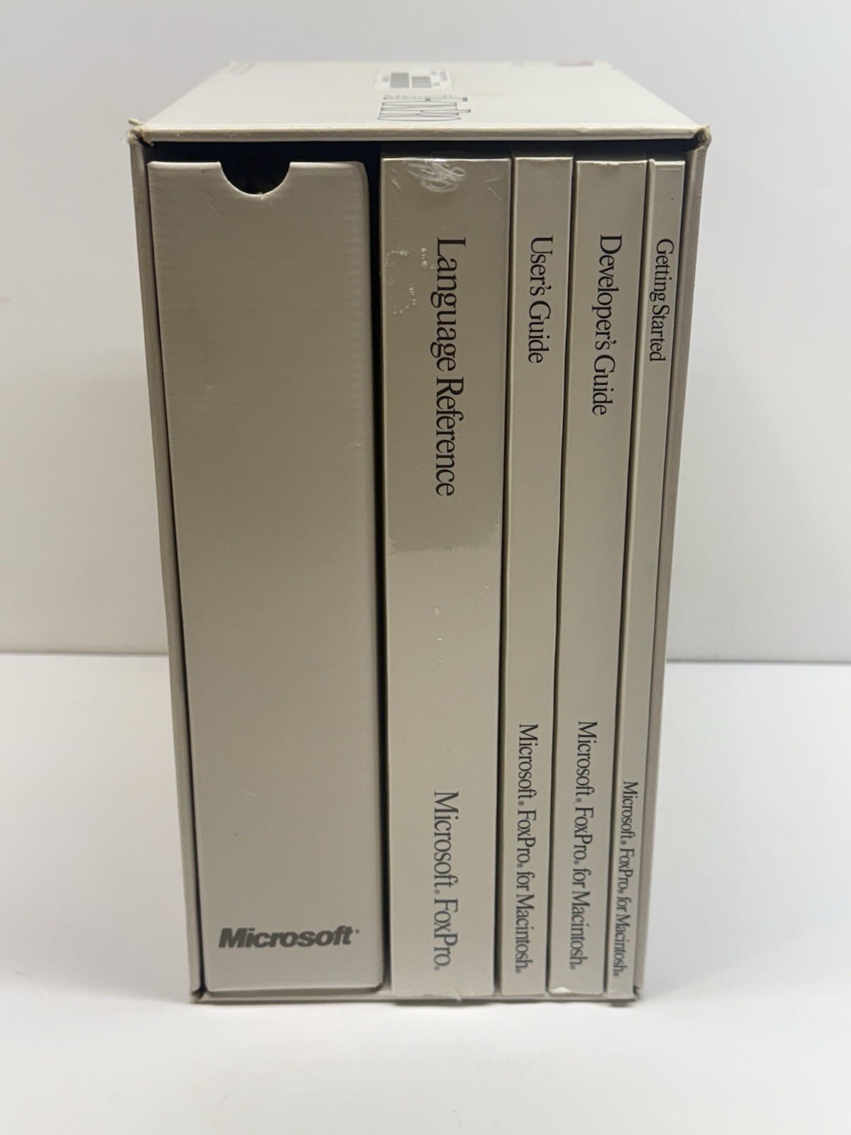 Microsoft FoxPro Database Management System Version 2.5 VTG 1994 STD