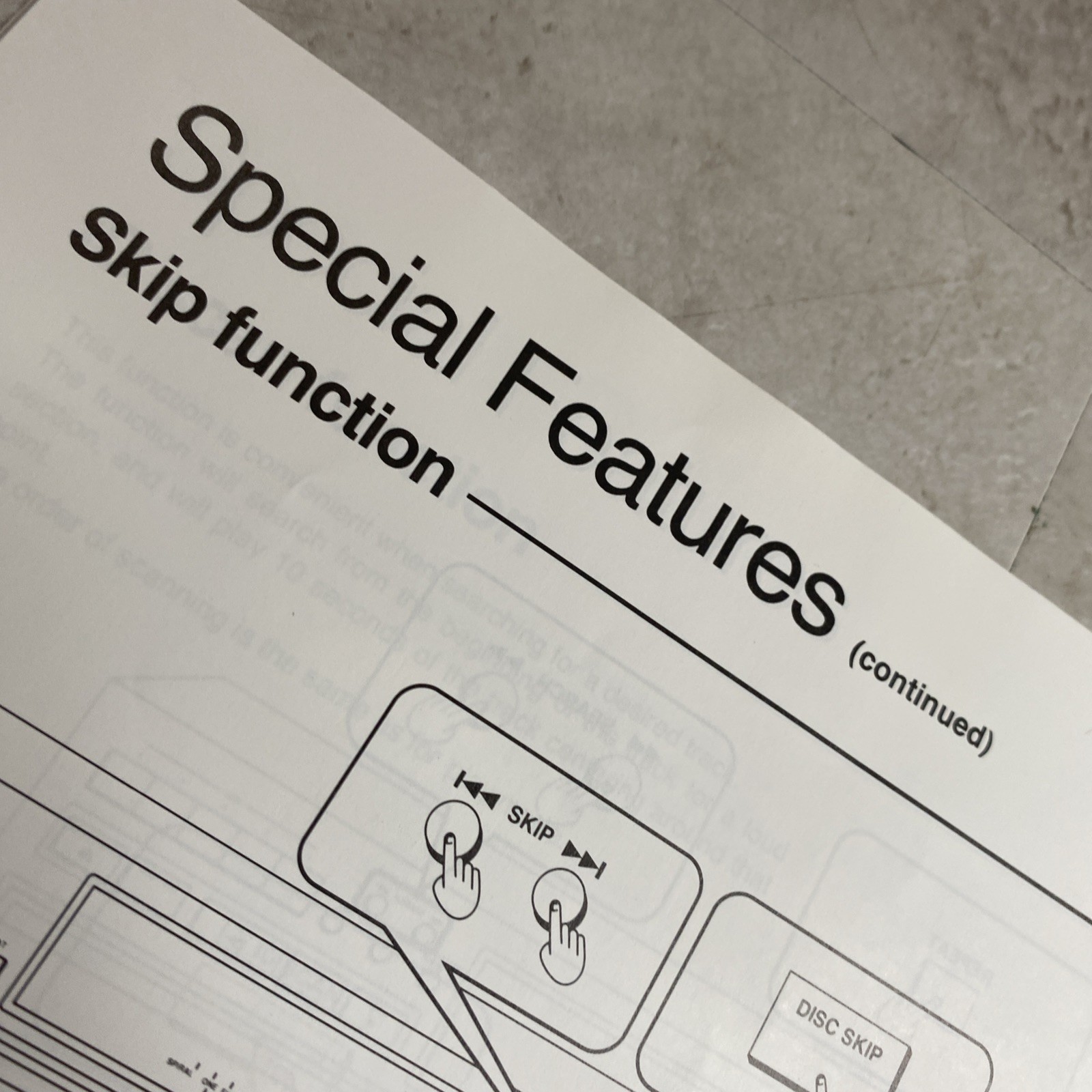 *Owners Manual Instructions Only* For Panasonic SL-PD347 Compact Disc Changer