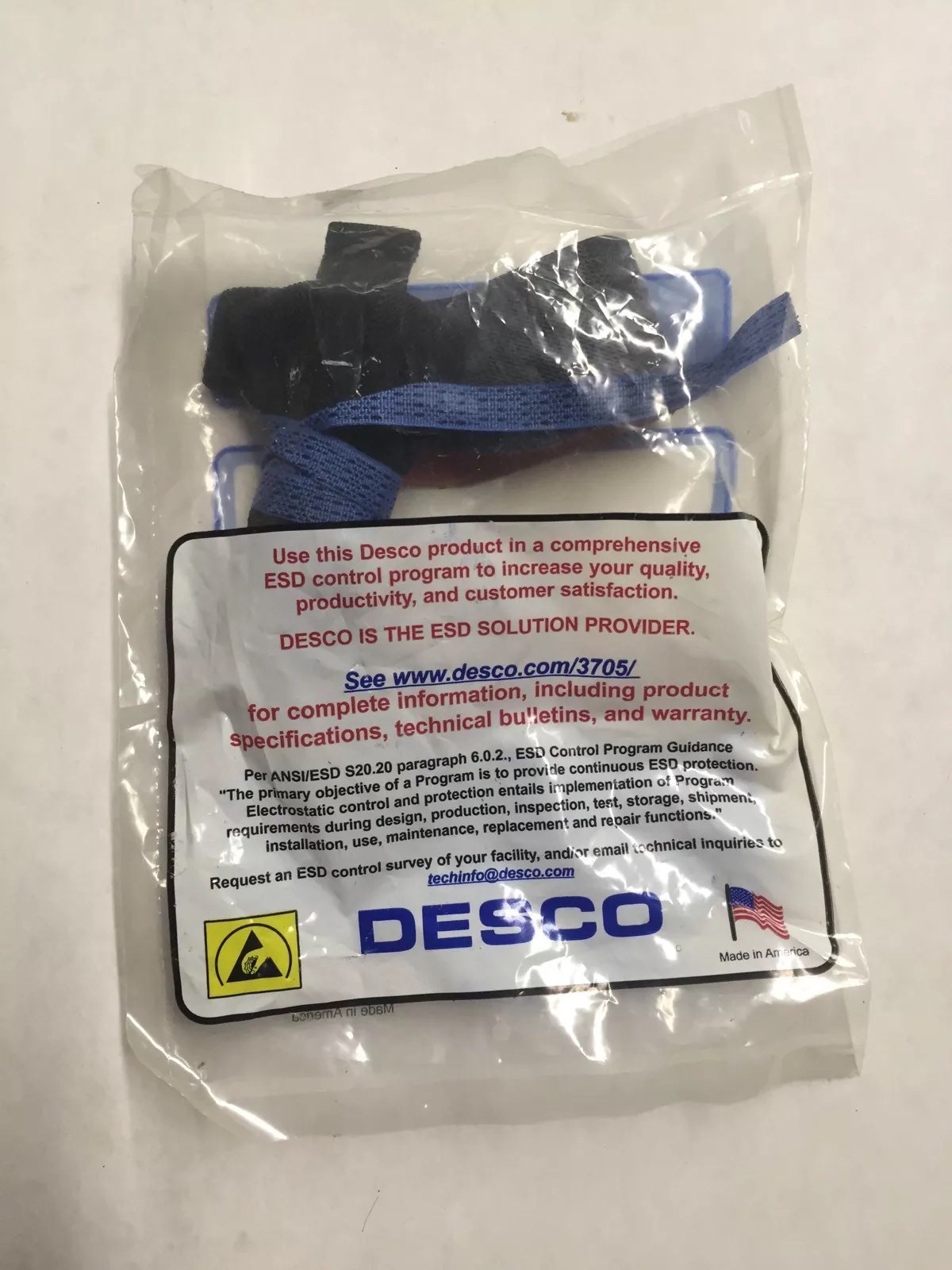 Desco 17222 FOOT GROUND, TOE, 1 MEG RESISTOR