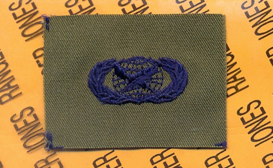 USAF Air Force Public Affairs Qualification OD Green & Blue badge patch