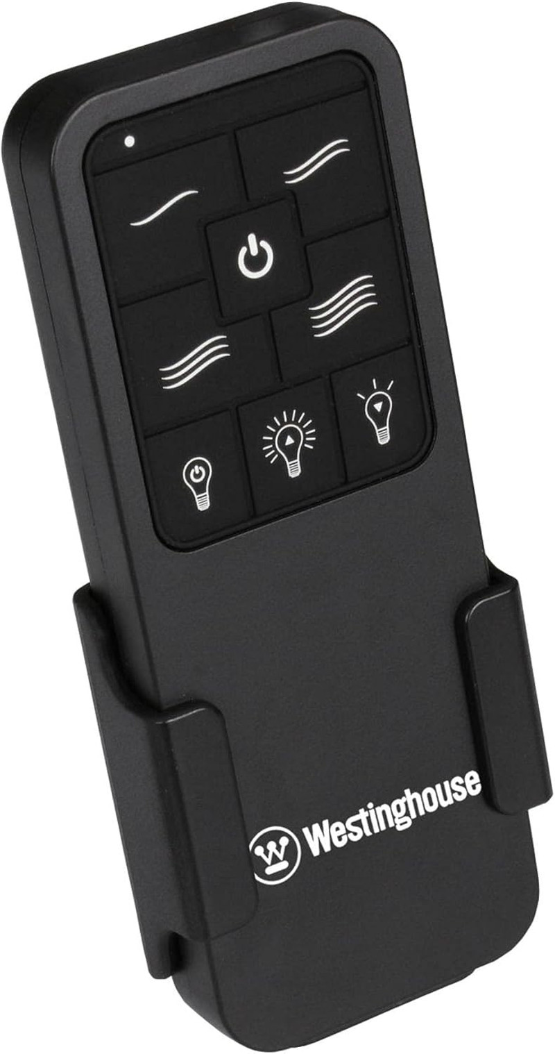 7787900 Four Speed Black Ceiling Fan Remote Control with Backlit Buttons