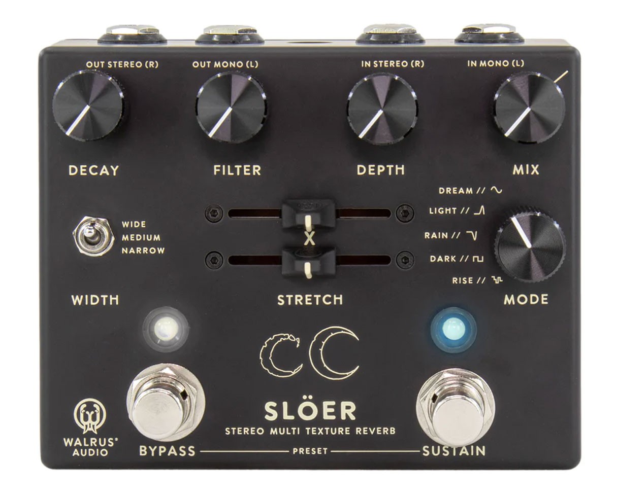 Walrus Audio SLÖER Stereo Ambient Reverb Pedal (Black) - Open Box