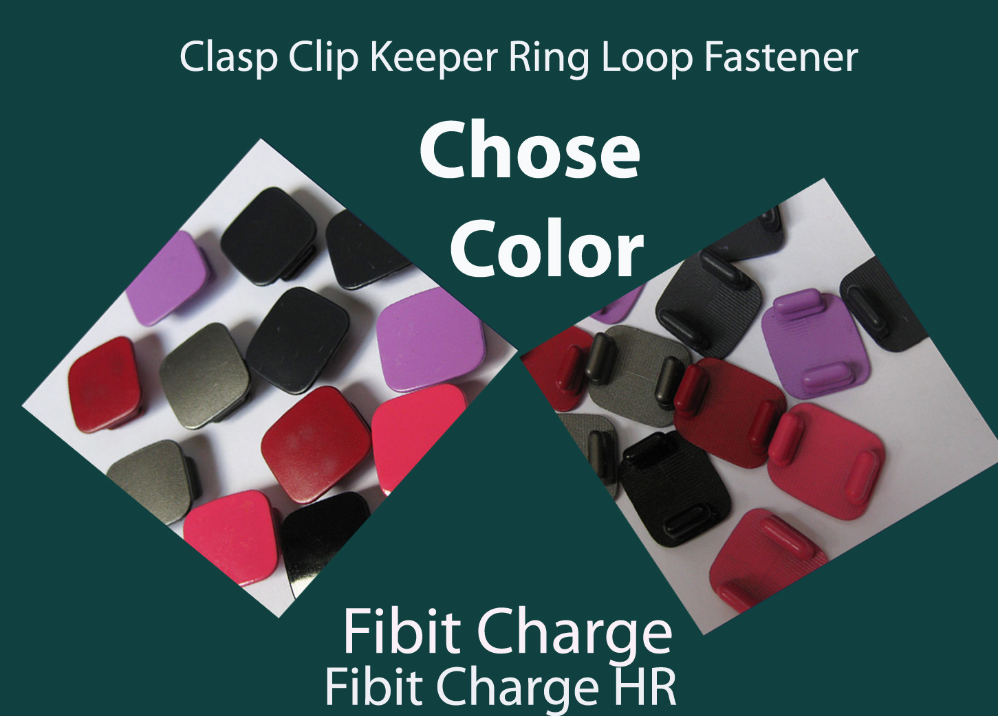 Metal Clasp Clip Fastener For Fitbit Charge HR Band Bracelet Wristband