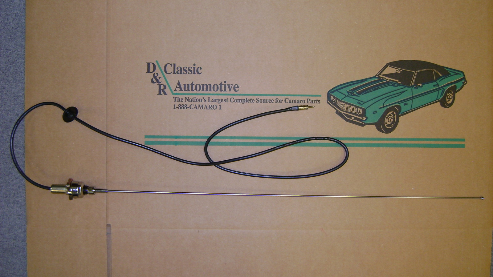 1969 Camaro Antenna Solid Mast AM FM Front Assembly Mount Kit ORIGINAL OE STYLE
