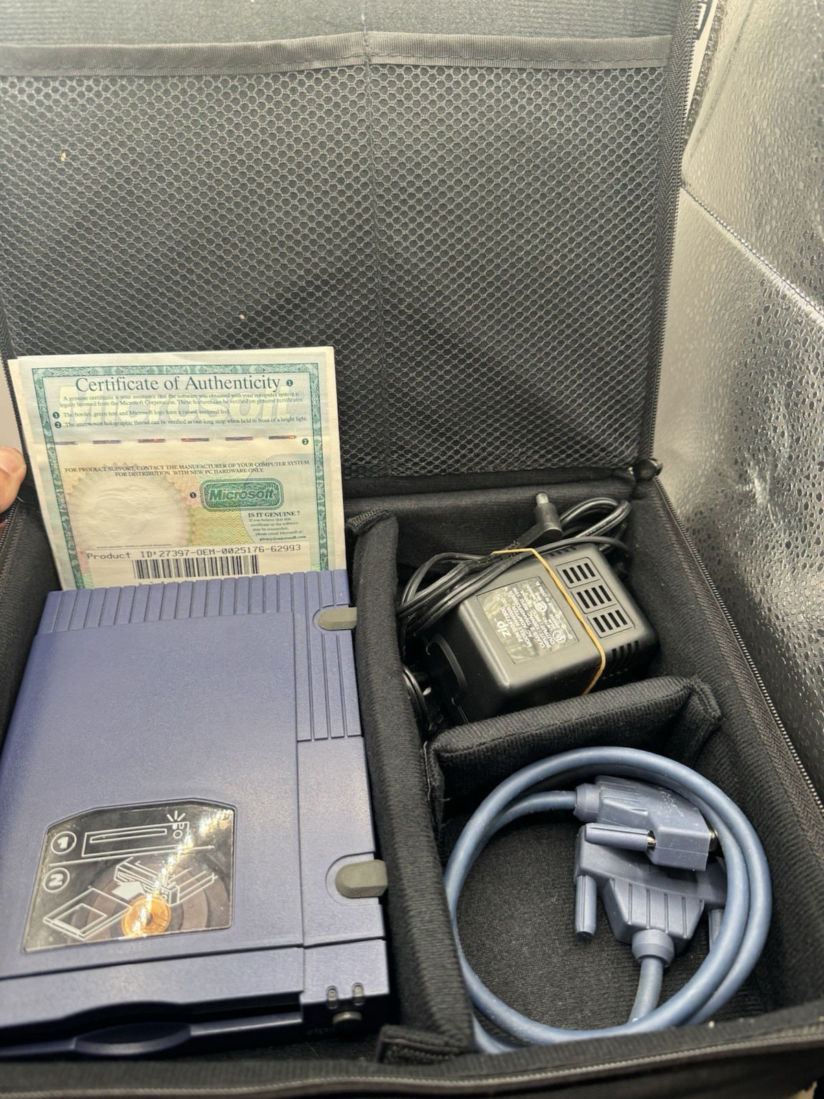 Iomega - 100MB External PC Zip Drive - Blue With Case And AC Adapter