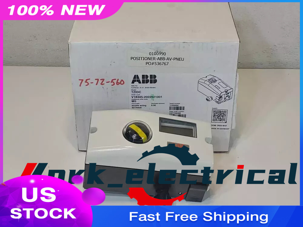 New ABB V18345-2022521001  Valve Positioner VIA FedEx or DHL /UPS Free Shipping