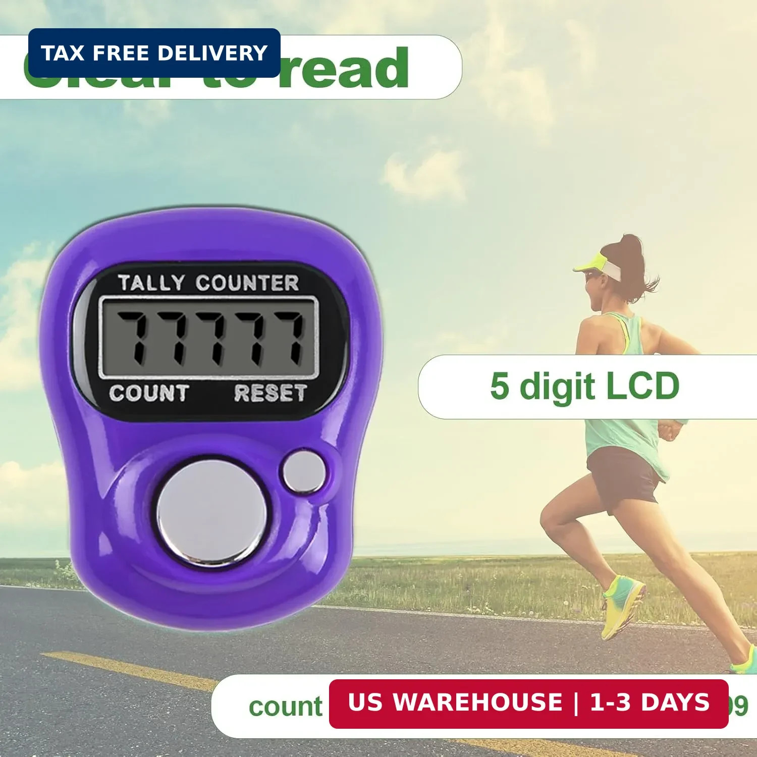 Electronic Tally Counter - 10 Pack Digital Clicker with 5-Digit LCD Display FAST