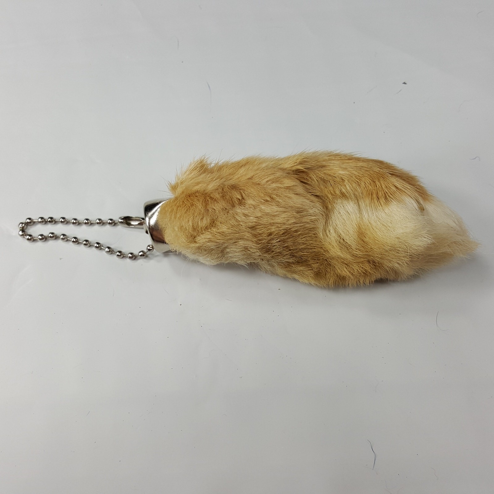 Bulk 50 New Lucky Rabbits Foot Key Chain, Zipper Pull, Charm Natural Colors