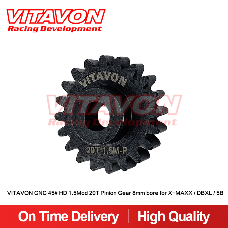 VITAVON HD #45 Pinion Gear 1.5Mod 8mm Bore For X-MAXX/DBXL/5B